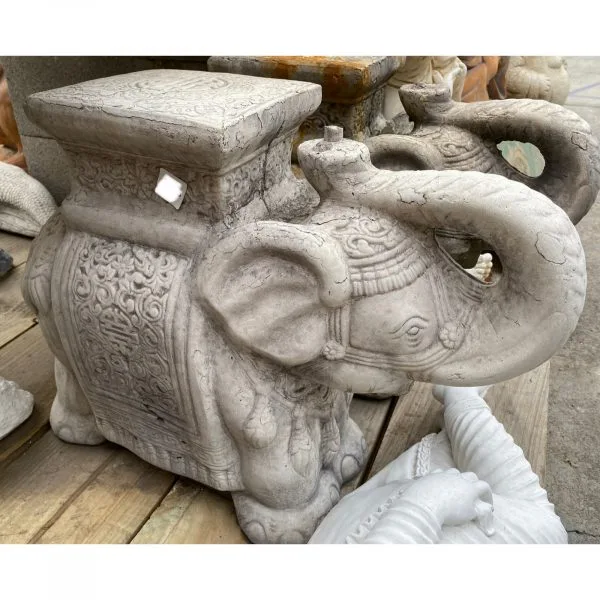 Elephant Stand Concrete Statue 1132