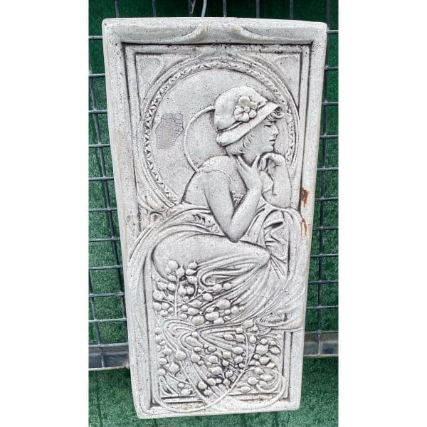 German Lady Concrete Wall Plaque 0471