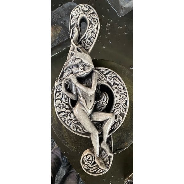 Treble Clef Pixie Concrete Wall Plaque 8024