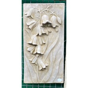 Bluebells Concrete Wall Plaque 9033