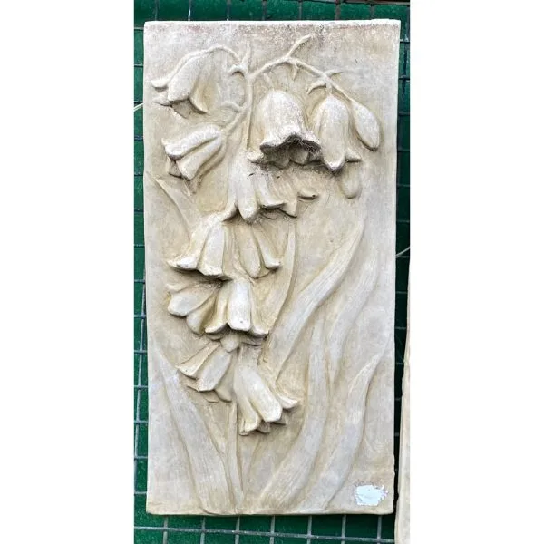 Bluebells Concrete Wall Plaque 9033