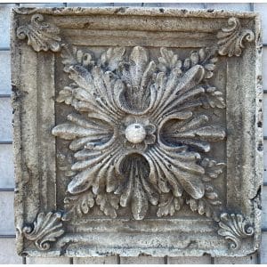 Floral Design Concrete Wall Plaque 9119