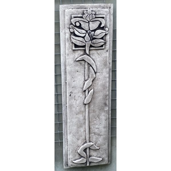 Art Deco Leaf Concrete Wall Plaque 9155