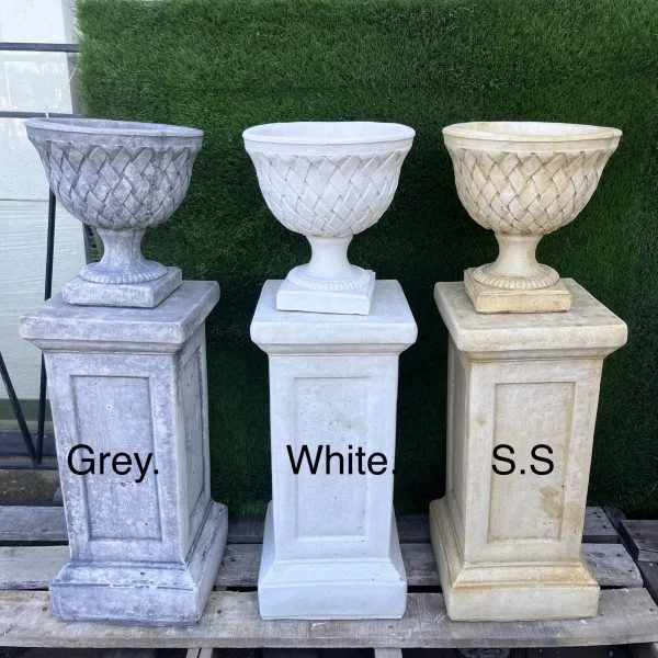 Lattice Urn Concrete Garden Planter 9743