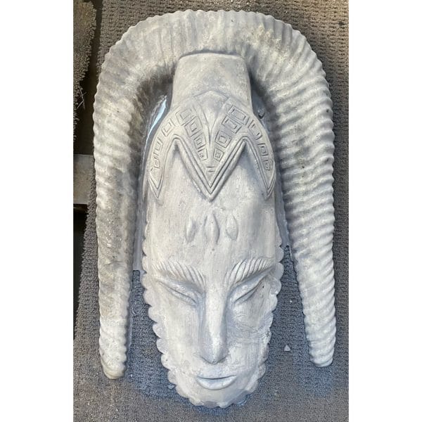 African Gazelle Mask Concrete Wall Plaque 7306
