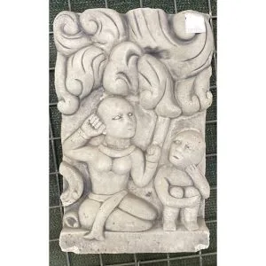 Indian Shrine Concrete Wall Plaque 9274