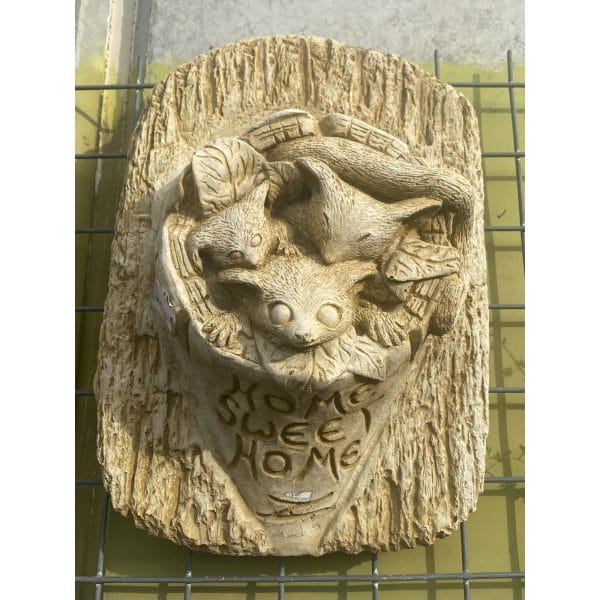 Possum Home Sweet Home Concrete Wall Plaque 0517