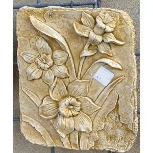 Daffodil Large Concrete Wall Plaque 0492