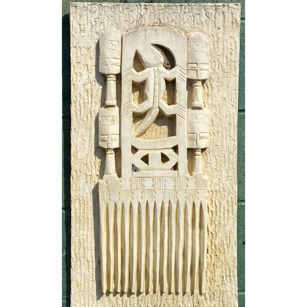 Native Comb Concrete Wall Plaque