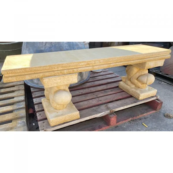 Kneeling Man Concrete Bench Seat 7800