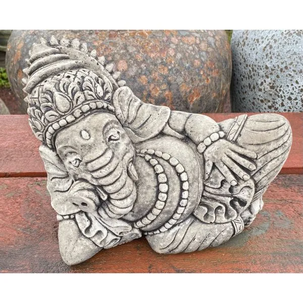 Lying Ganesh Concrete Statue 7668