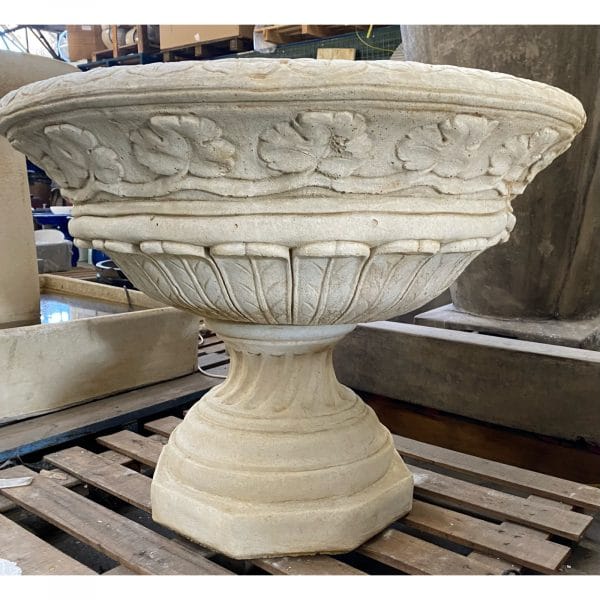 Windsor Bowl and Base Concrete Garden Urn Planter 1854 - Image 3
