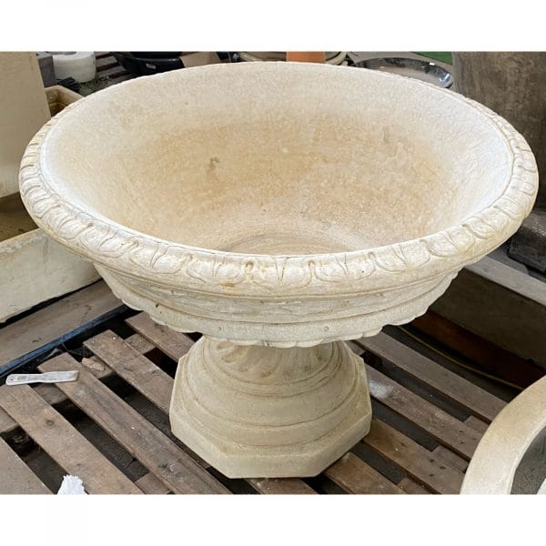 Windsor Bowl and Base Concrete Garden Urn Planter 1854 - Image 2