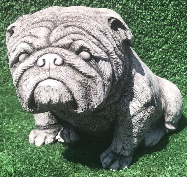 British Bulldog Concrete Dog Statue 0007