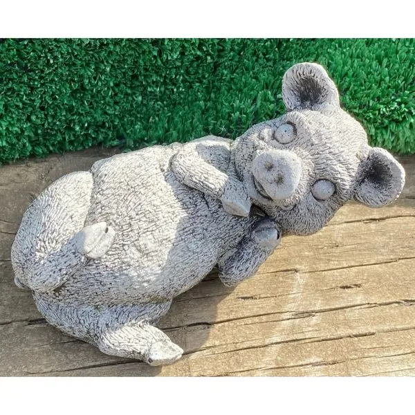Lying Pig Small Concrete Statue 0047