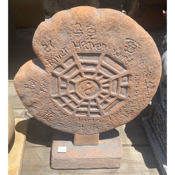 Yin Yang Concrete Statue 1452