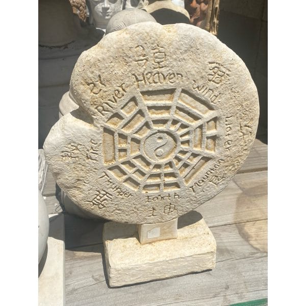 Yin Yang Concrete Statue 1452 - Image 2