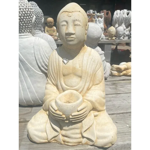 Buddha with Bowl Concrete Statue 7127