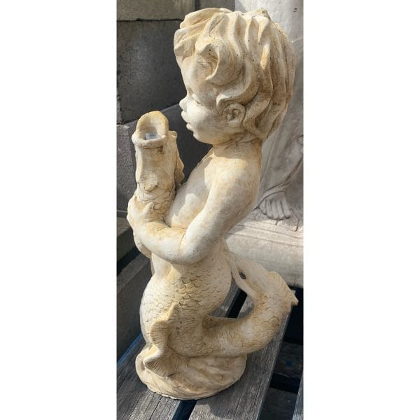 Baby Mermaid Concrete Statue or Fountain Top - Image 2