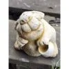 Dog with Dish Concrete Animal Statue 0032 - Image 2