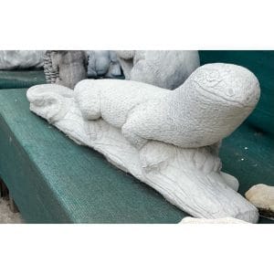 Lizard on Log XL Concrete Statue 1141