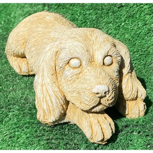Spaniel Concrete Dog Statue 0006