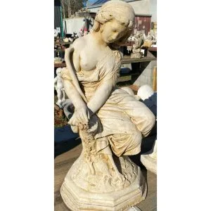 Charlotte Concrete Lady Statue