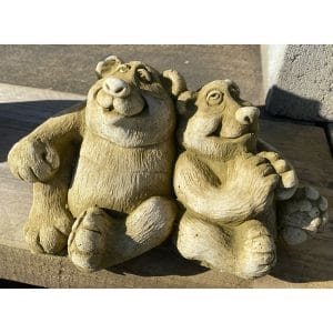 Twin Bears Concrete Bear Statue 0093