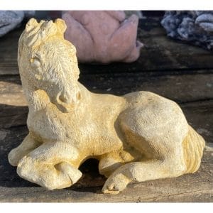 Stallion Small Concrete Horse Statue 0128