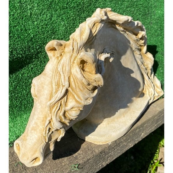 Stallion Bust Concrete Horse Statue 0127
