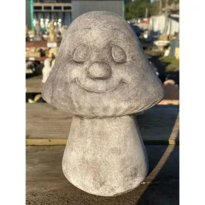 Single Fun Mushroom Concrete Statue 0309