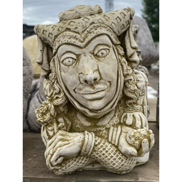 Joker Queen Head Concrete Statue 0299
