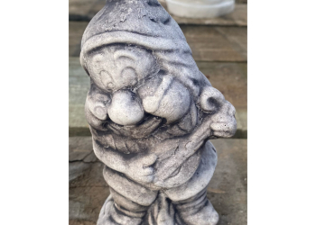Gnome with Violin Concrete Statue 0340