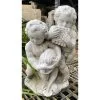 Cherubs with Fish Concrete Statue - Image 2