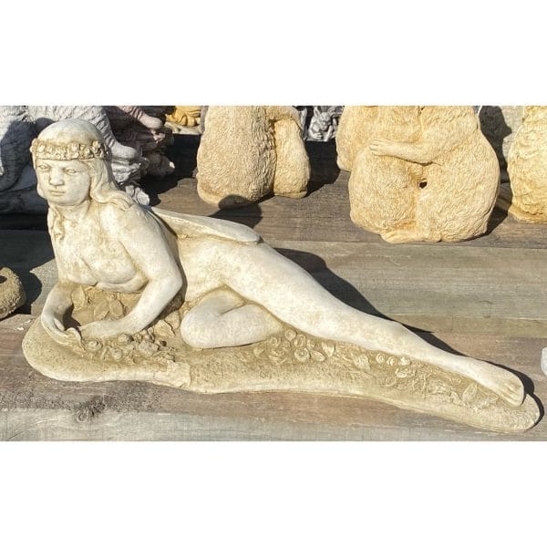 Lying Fairy Large Concrete Statue 0267