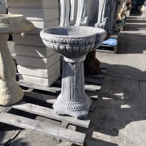 Rope Concrete Birdbath
