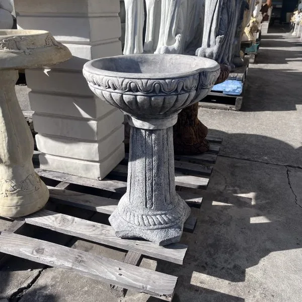 Rope Concrete Birdbath