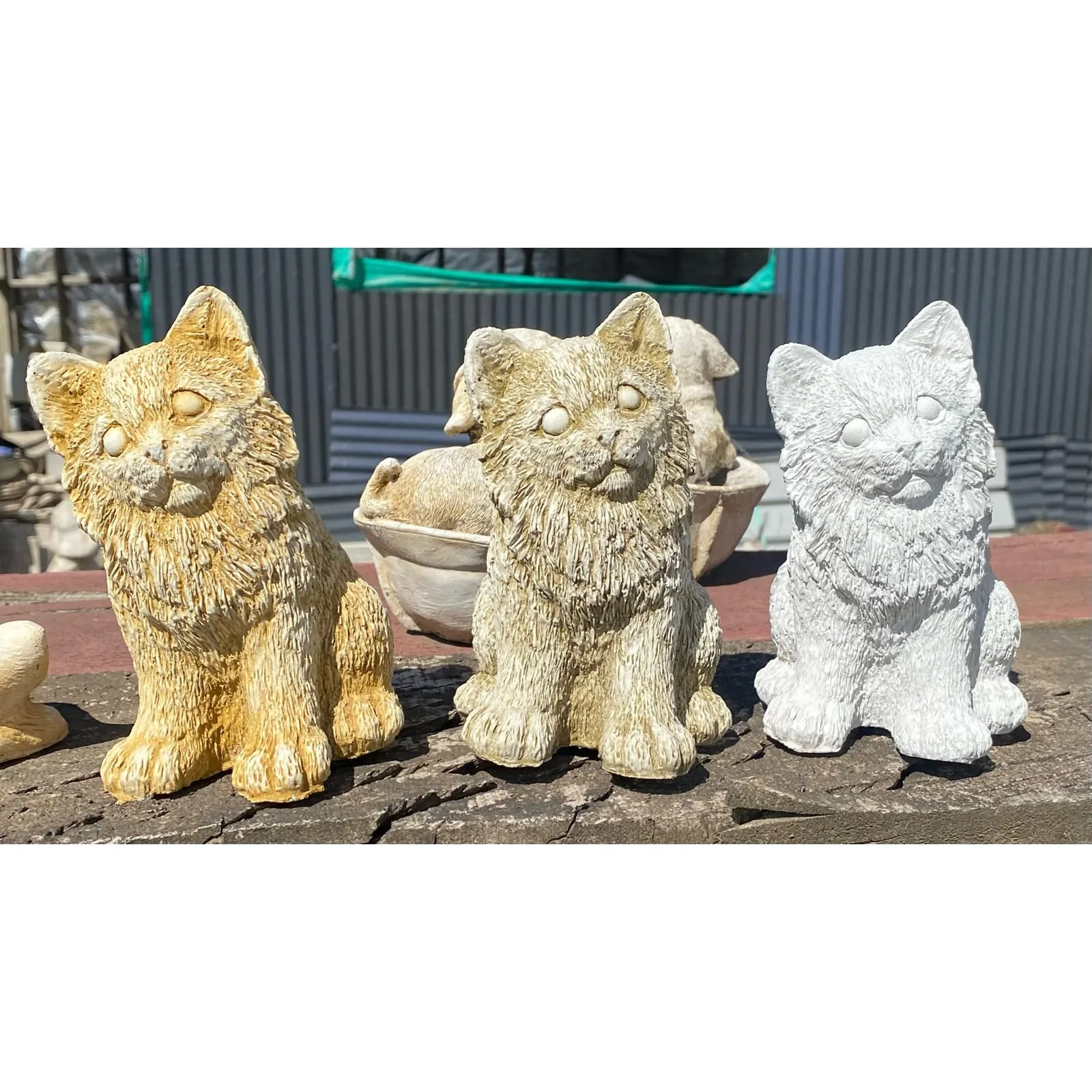 Kitty Concrete Cat Statue 0118 - Image 2