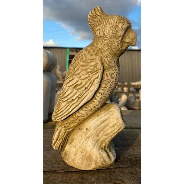 Cockatoo Small Concrete Bird Statue 0932