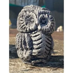 Tiny Owl Concrete Bird Statue