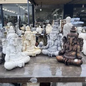 Indian Ganesh  Small Concrete Statue (1450)