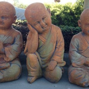 Tibet Concrete Monks Large