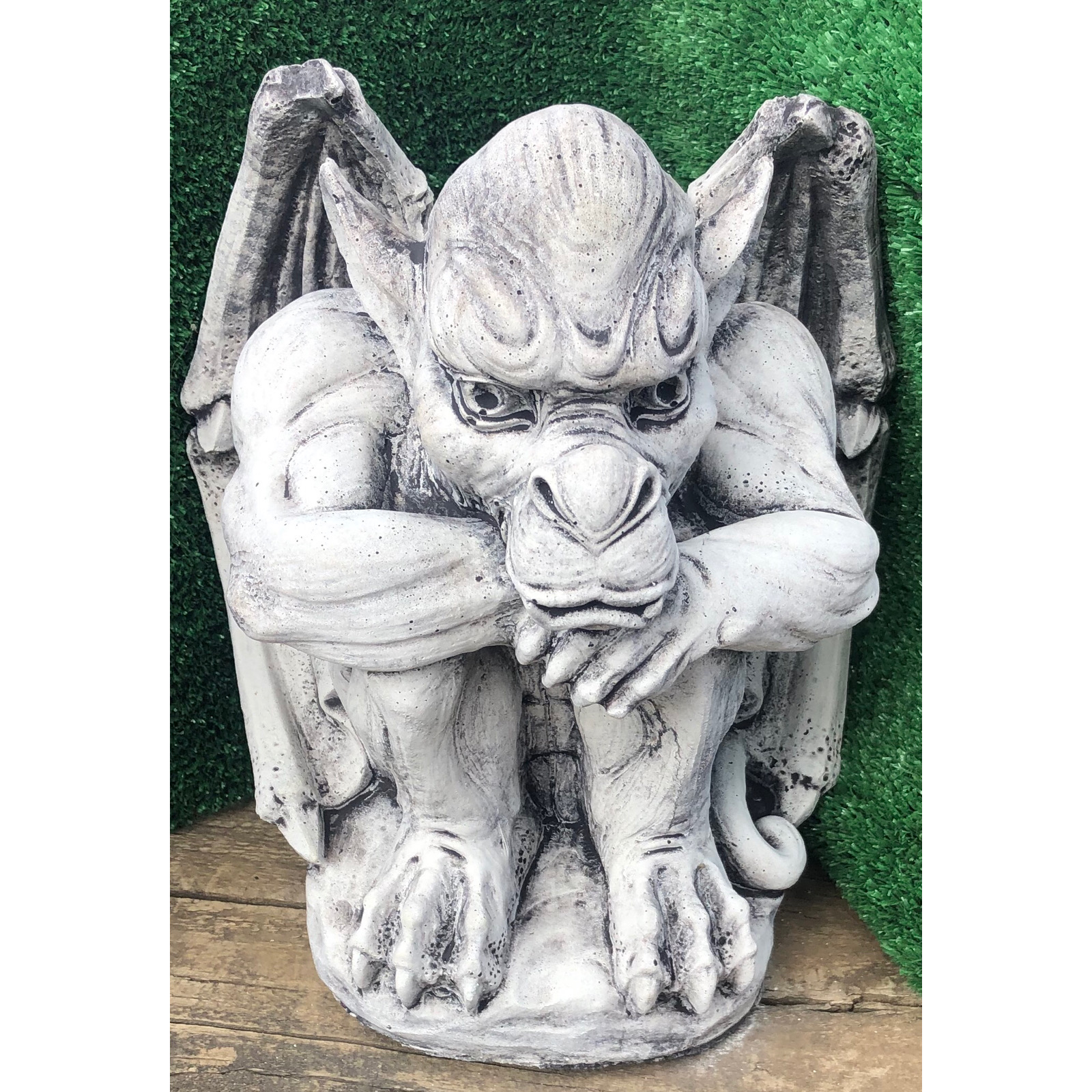Angry Gargoyle Small Concrete Statue (1109) | Wantirna Garden Ornaments
