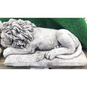 Lion Laying #4 Concrete Statue