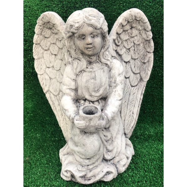 Angel Candle Holder Concrete Statue