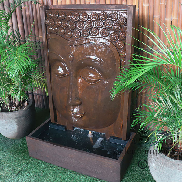 medium buddha face fountain