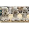 Hear, See or Speak No Evil Monks Concrete Garden Ornament Statue