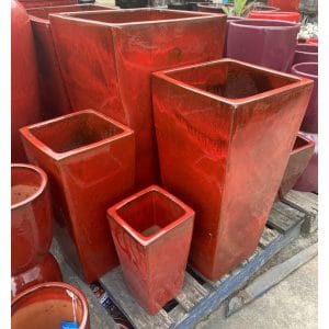 Entrance Square RM Glazed Garden Pot