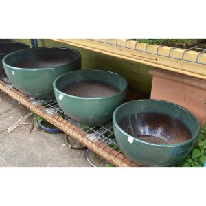 Large Glazed Bowl Garden Pot Planter