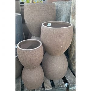 Balloon Pot Graphite Garden Planter